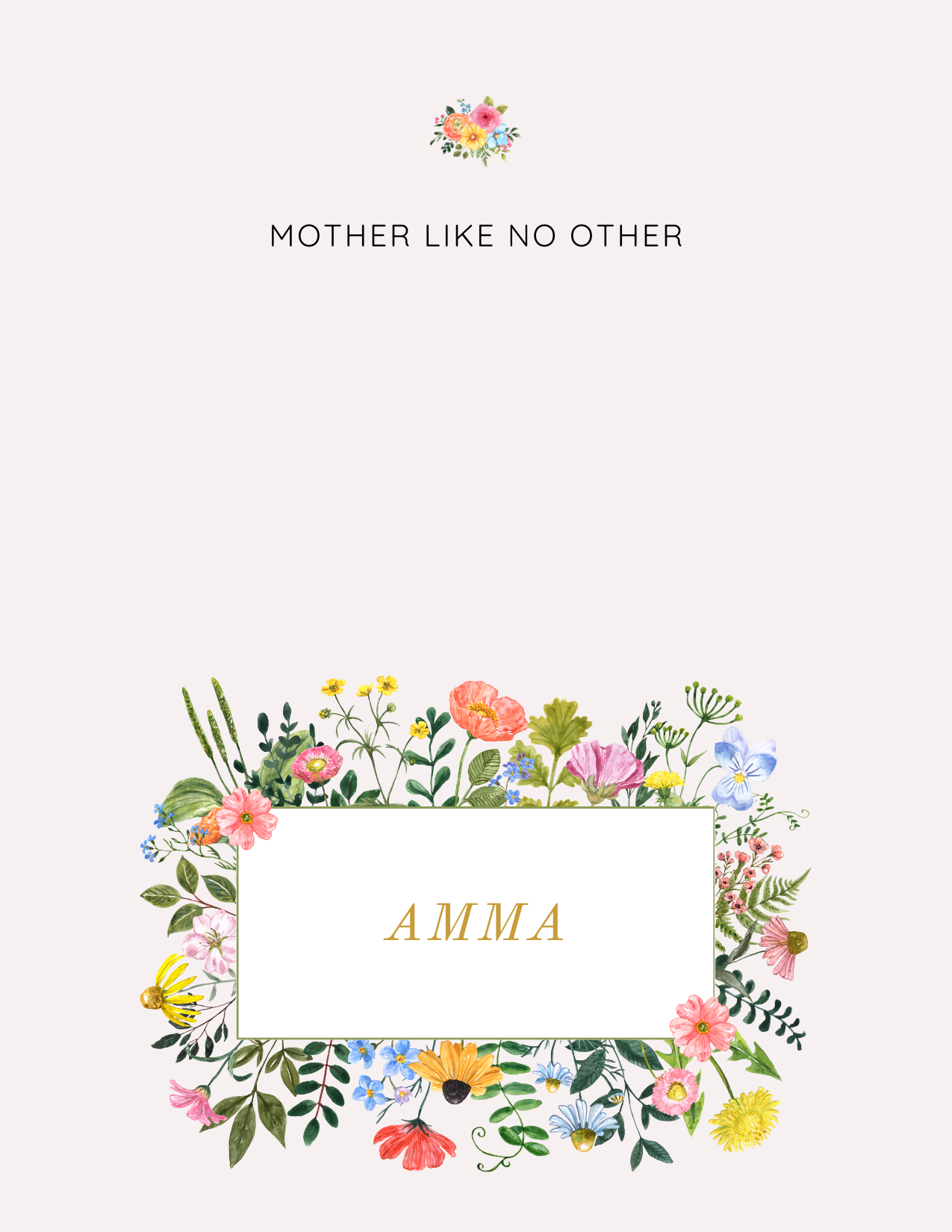 Mother Like No Other - Greeting Card
