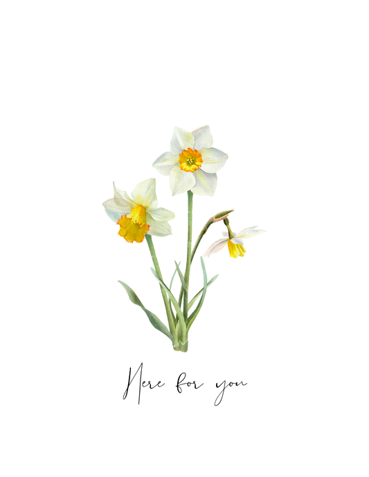 Here For You - Greeting Card