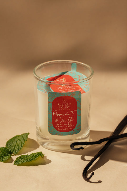 Peppermint and Vanilla Maxi Candle