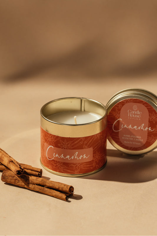 Cinnamon Tall Tin Candle