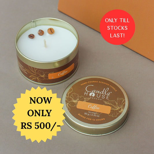 Coffee Regular Tin Candle- SALE!