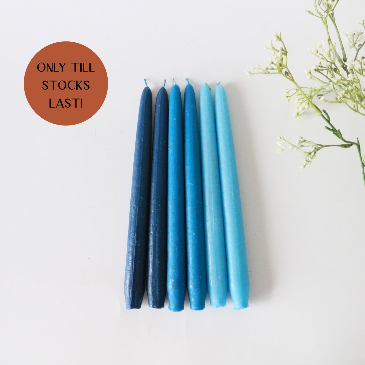 Bundle of 6- Taper Candles