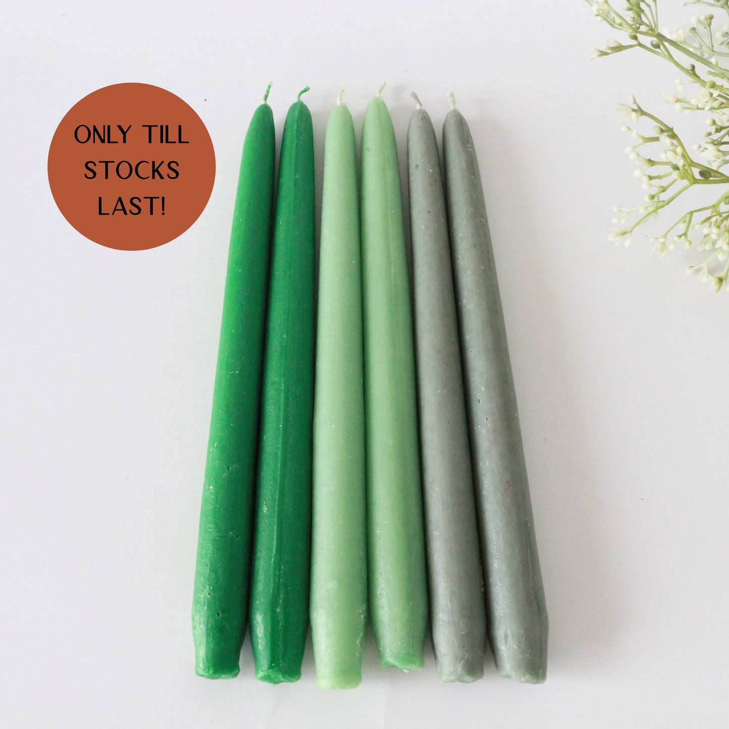 Bundle of 6- Taper Candles