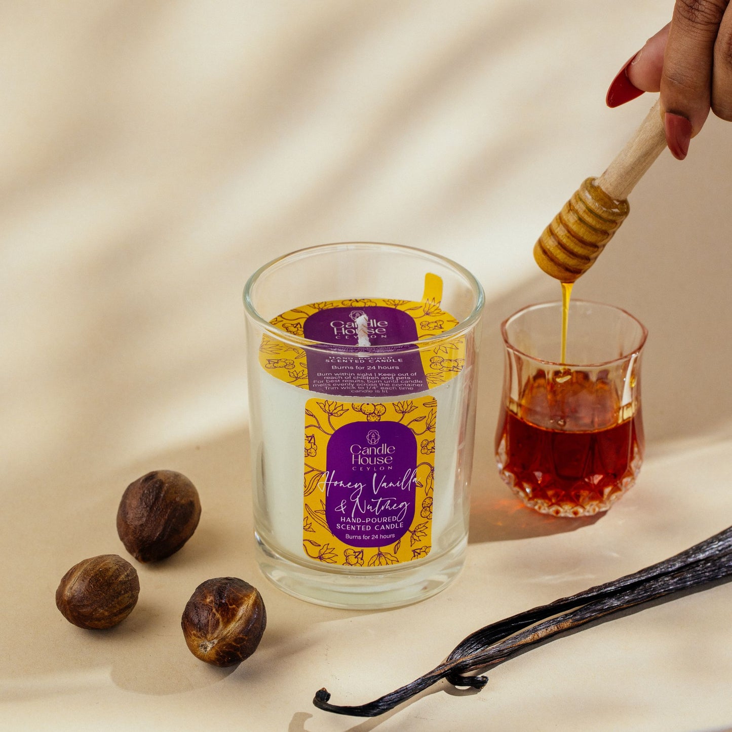 Honey Vanilla & Nutmeg Maxi Candle