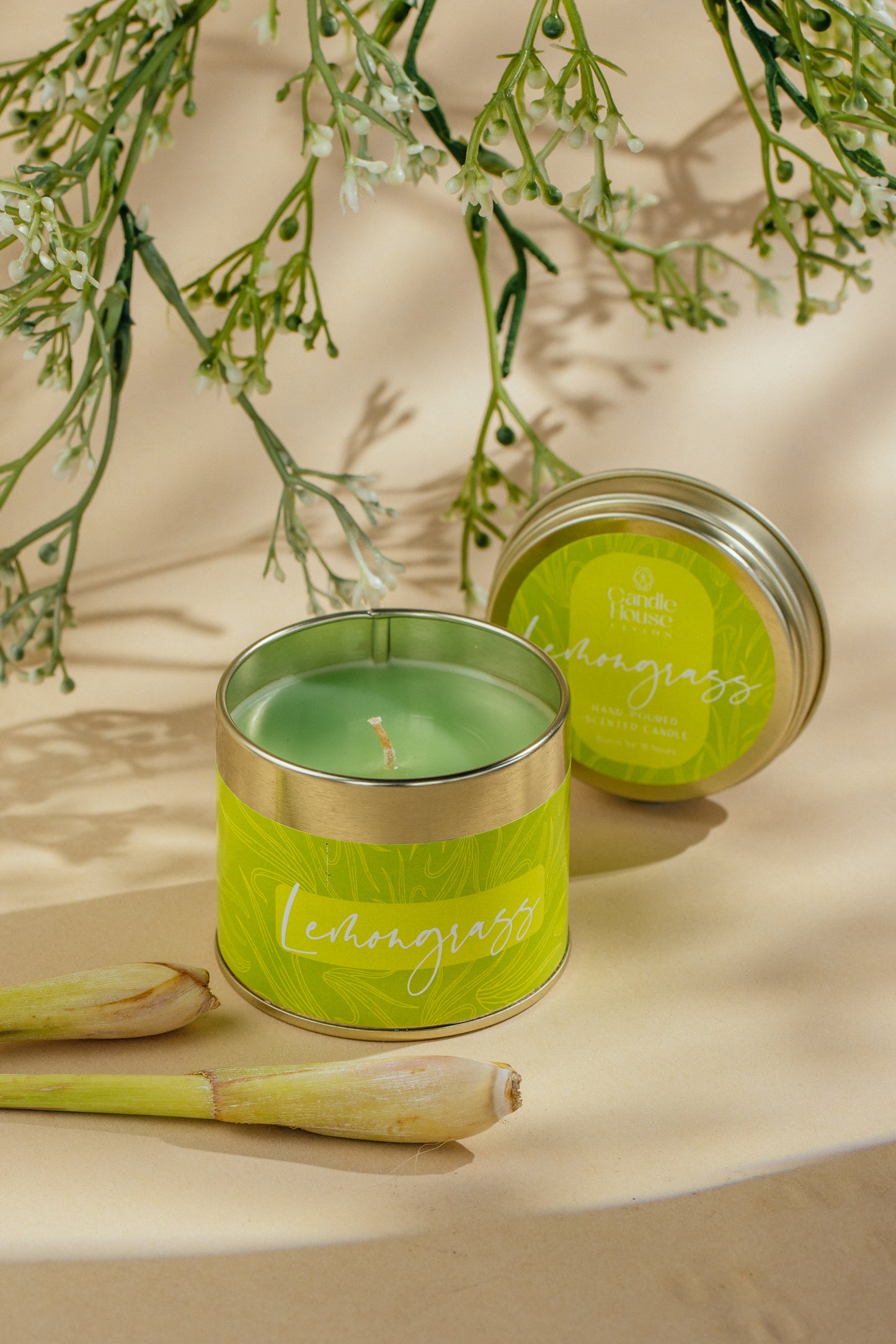 Lemongrass Tall Tin Candle