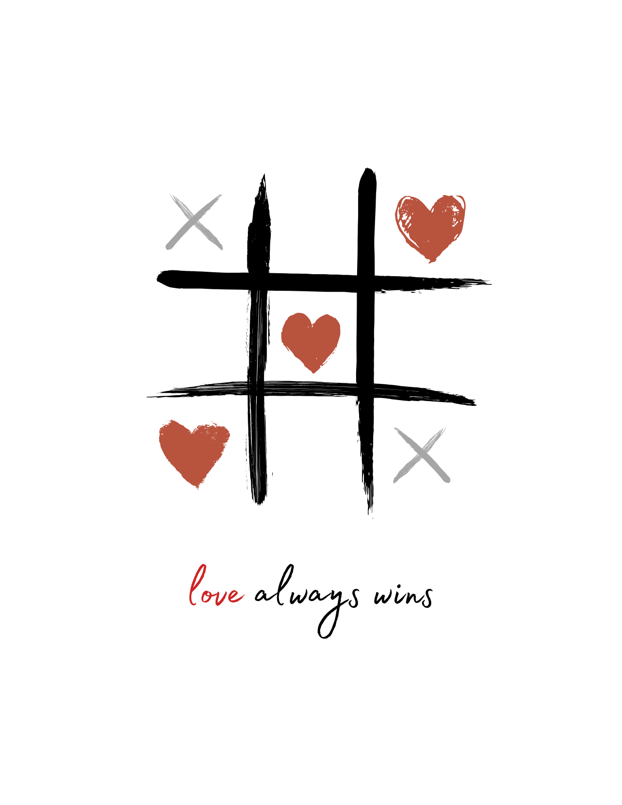 Love Always Wins - Greeting Card