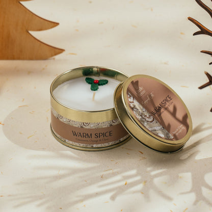 Warm Spice Seasonal Regular Tin Candle