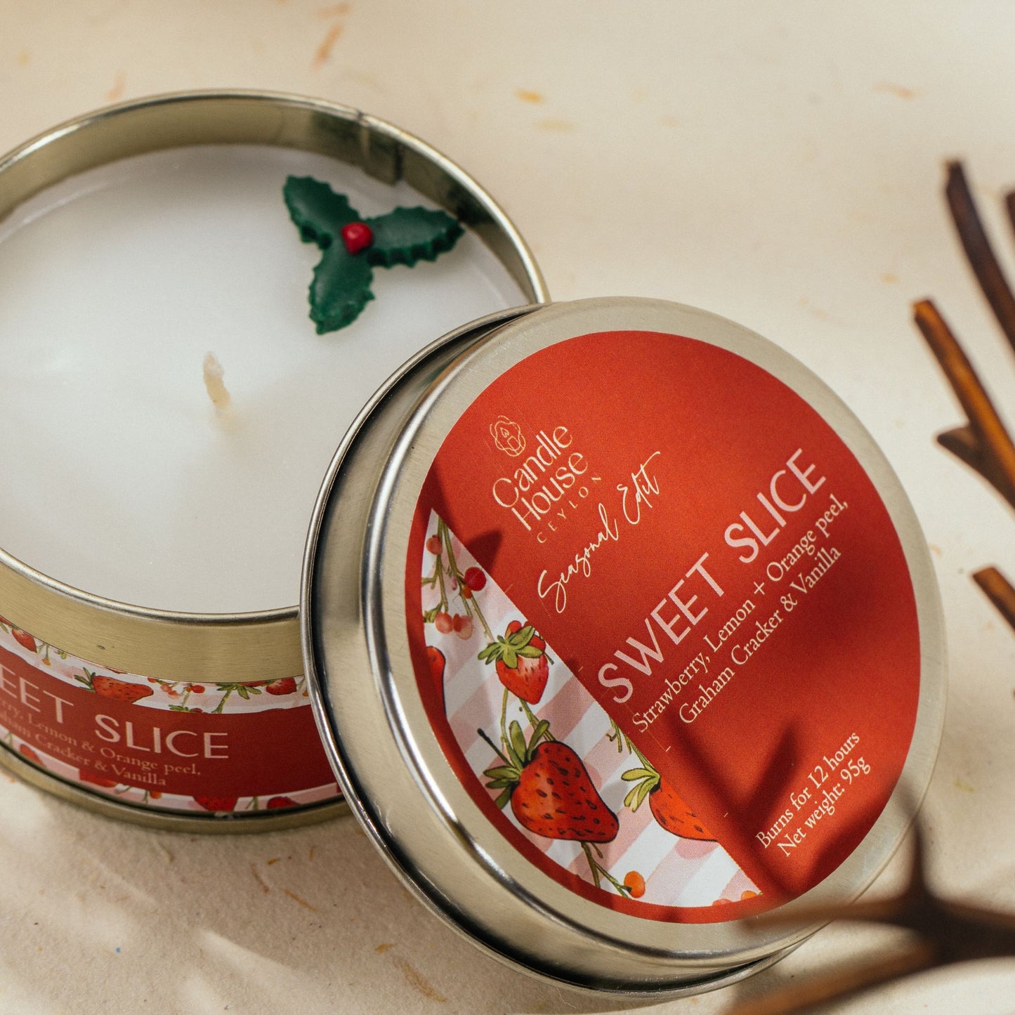 Sweet Slice Seasonal Regular Tin Candle