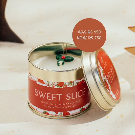 Sweet Slice Seasonal Tall Soy Tin Candle