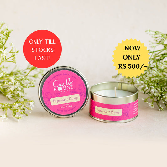 Peppermint Candy Tall Tin- SALE!