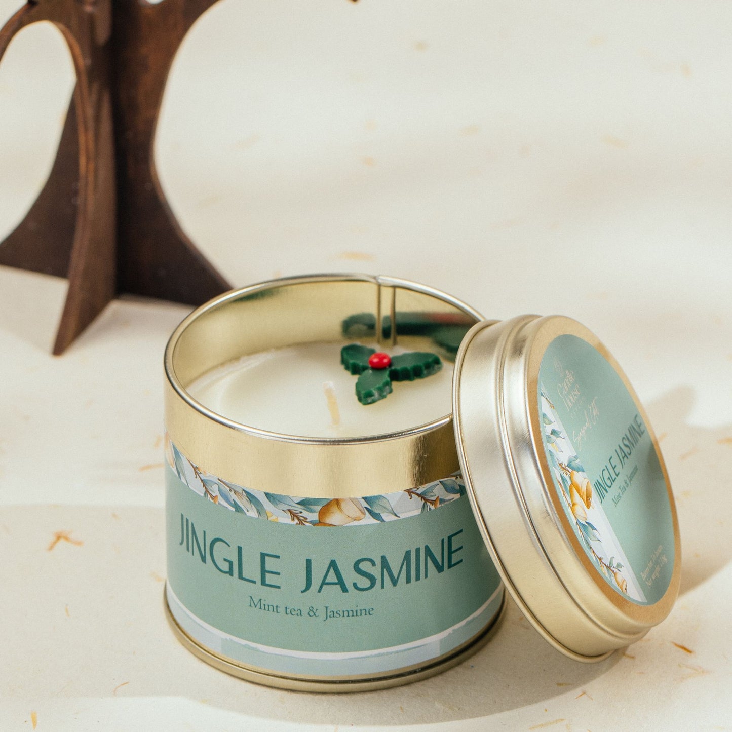 Jingle Jasmine Seasonal Tall Tin Candle