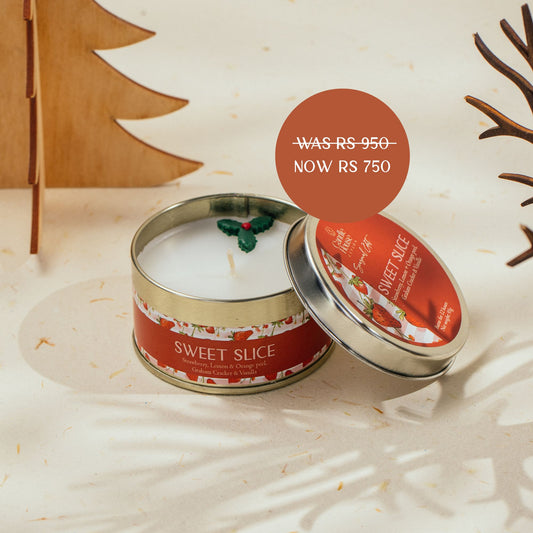 Sweet Slice Seasonal Regular Tin Candle