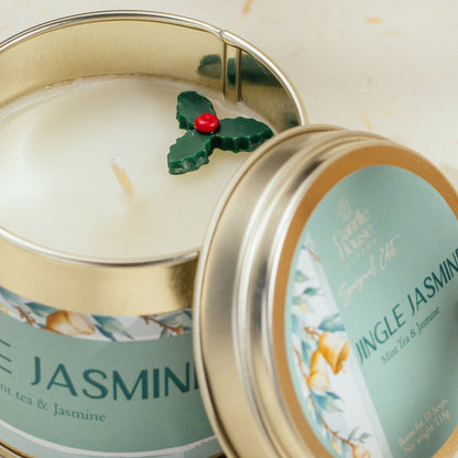 Jingle Jasmine Seasonal Tall Tin Candle