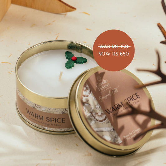 Warm Spice Seasonal Regular Tin Candle