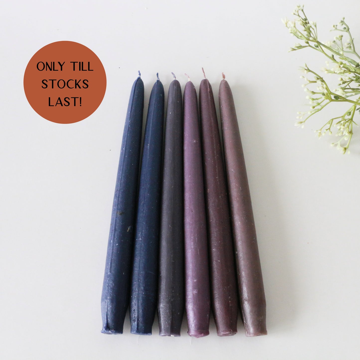 Bundle of 6- Taper Candles