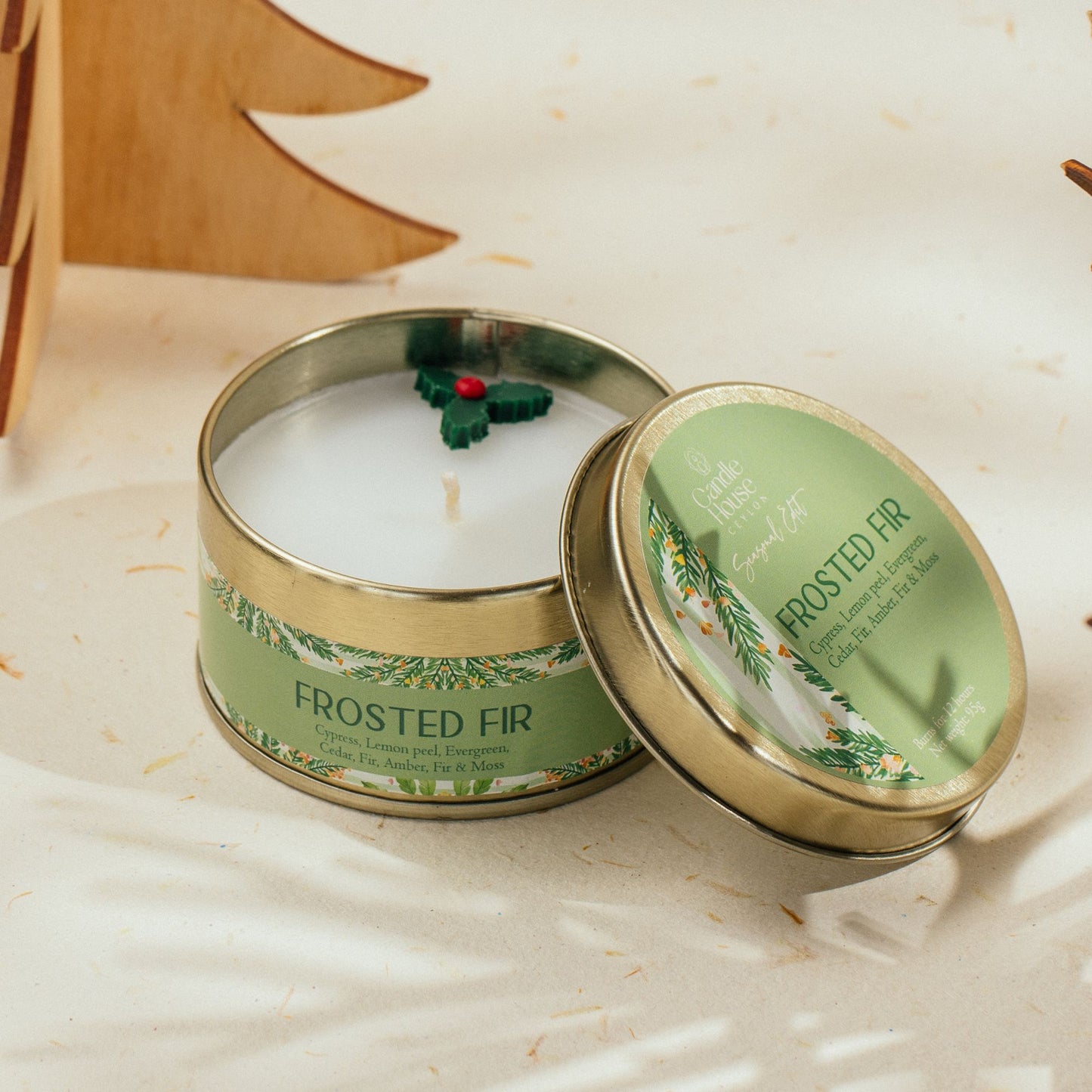 Frosted Fir Seasonal Regular Tin Candle