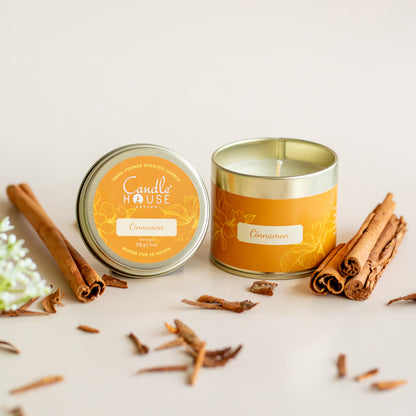 Cinnamon Tall Tin Candle