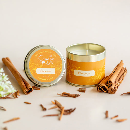 Cinnamon Tall Tin Candle