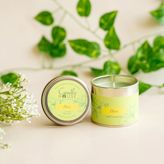 Elixir (Lemongrass) Tall Tin Candle