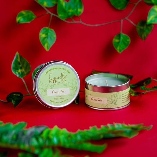 Green Tea Regular Tin Candle