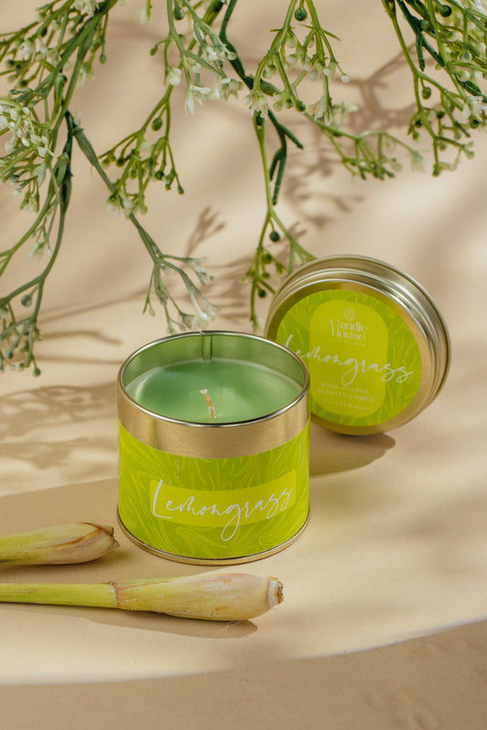 Lemongrass Tall Tin Candle