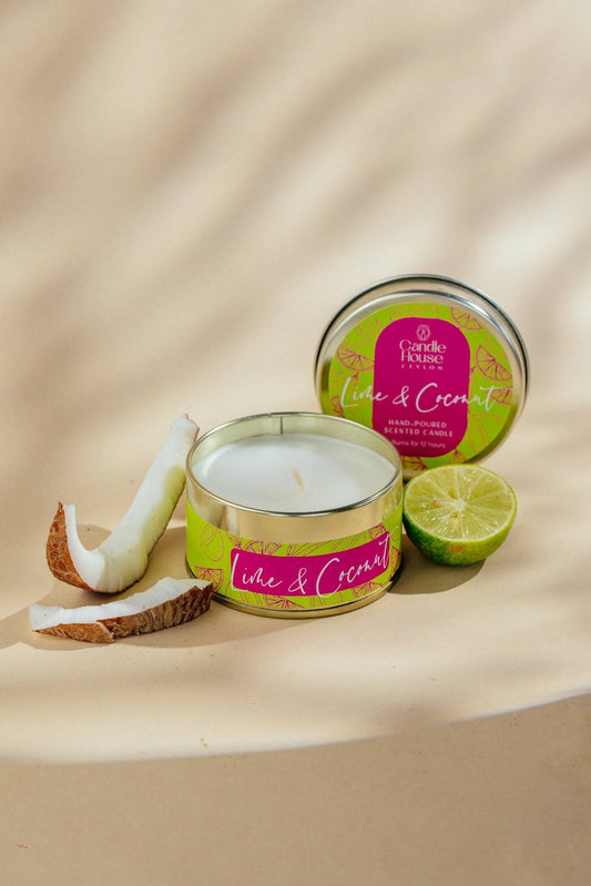 Lime & Coconut Regular Tin Candle