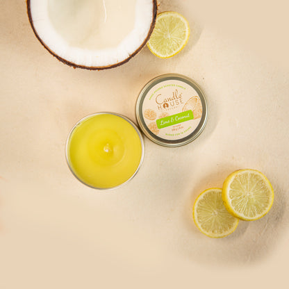 Lime & Coconut - Tall Tin Candle