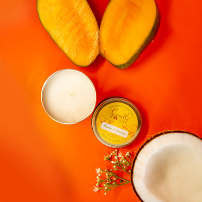 Mango & Coconut Tall Tin Candle