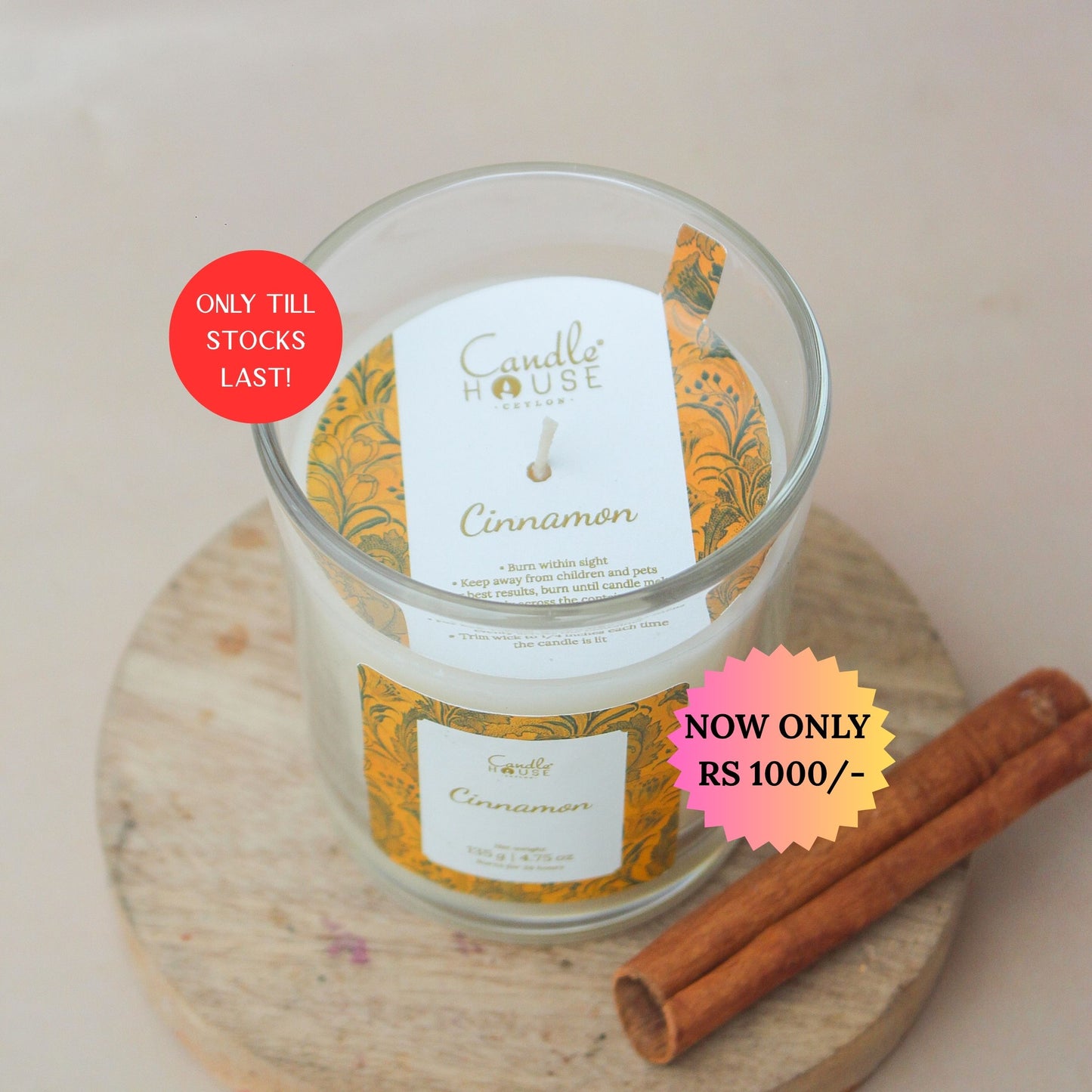 Cinnamon Luxe Candle- SALE