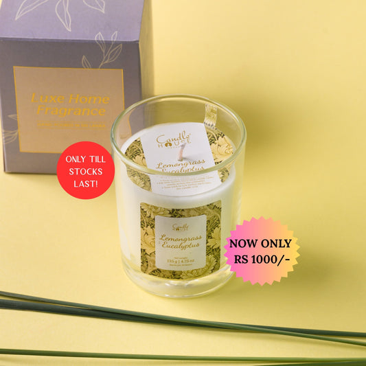 Lemongrass Eucalyptus Luxe Candle- SALE